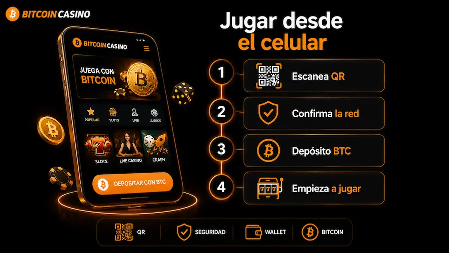 Cómo jugar en un Bitcoin casino desde el celular